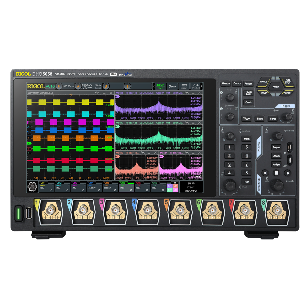 DHO5058 500 MHz 8 Kanal 12 Bit Dijital Osiloskop