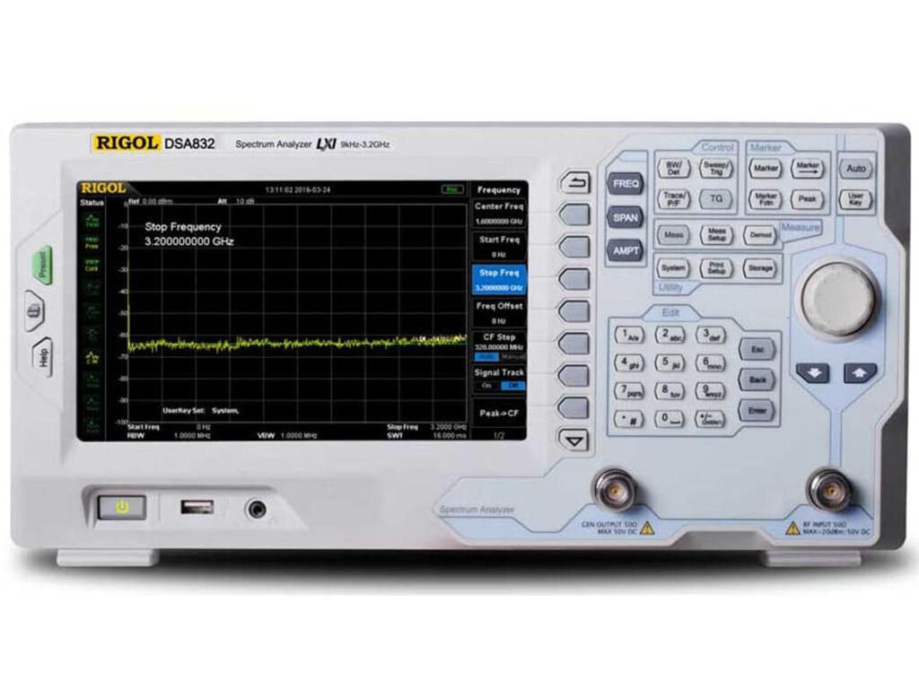 Rigol DSA832E-TG 3.2 GHz Tracking Jeneratörlü Spektrum Analizör
