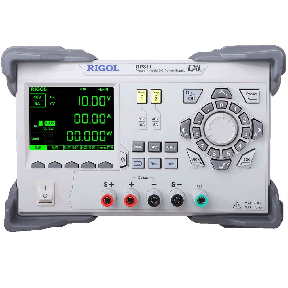Rigol DP811 200W Tek Çıkış Çift Kademe ( 40V / 5A veya 20V / 10A) Programlanabilir DC Güç Kaynağı