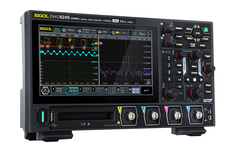 DHO924S 250MHz 4 Kanal 12 Bit Sinyal Jeneratörlü Dijital Osiloskop
