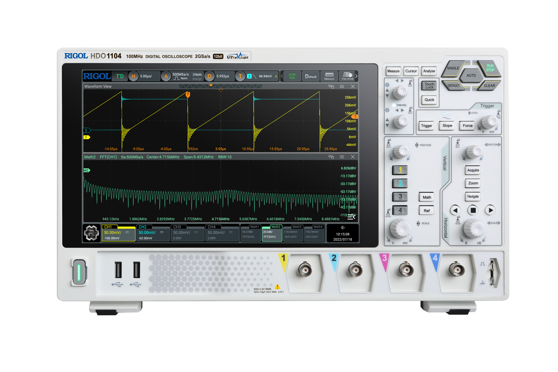 HDO1104 100 MHz 4 Kanal 12 bit Dijital Osiloskop