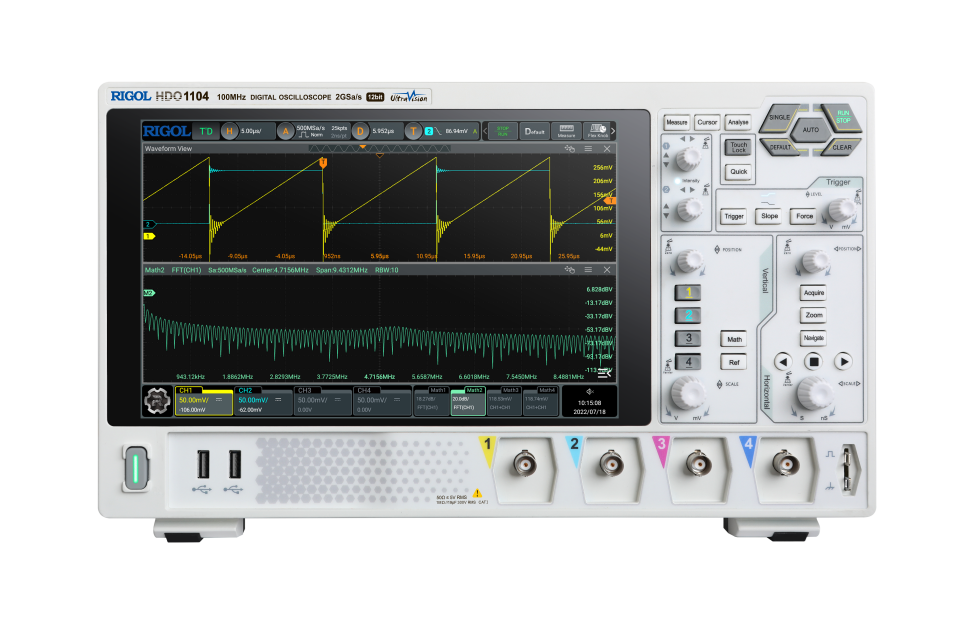 Rigol HDO1104 100 MHz 4 Kanal 12 bit Dijital Osiloskop