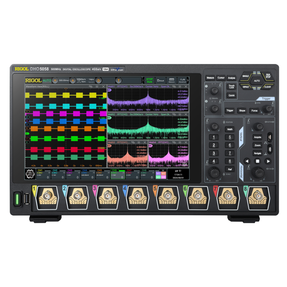 DHO5058 500 MHz 8 Kanal 12 Bit Dijital Osiloskop