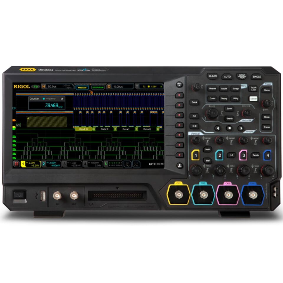 MSO5354 350MHz 4 Kanal 8GS/S Lojik Analizörlü Dijital Osiloskop