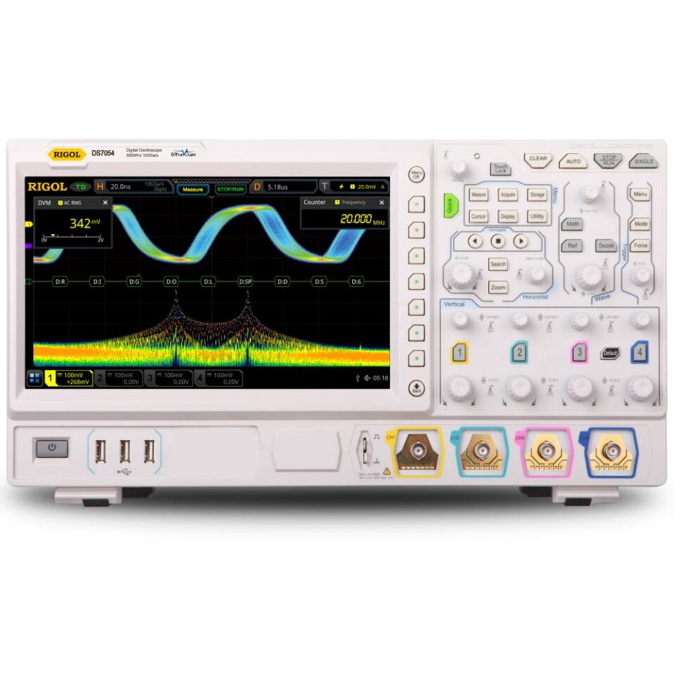 Rigol DS7024 200MHz 10GSa/s 4 Kanallı Dijital Osiloskop