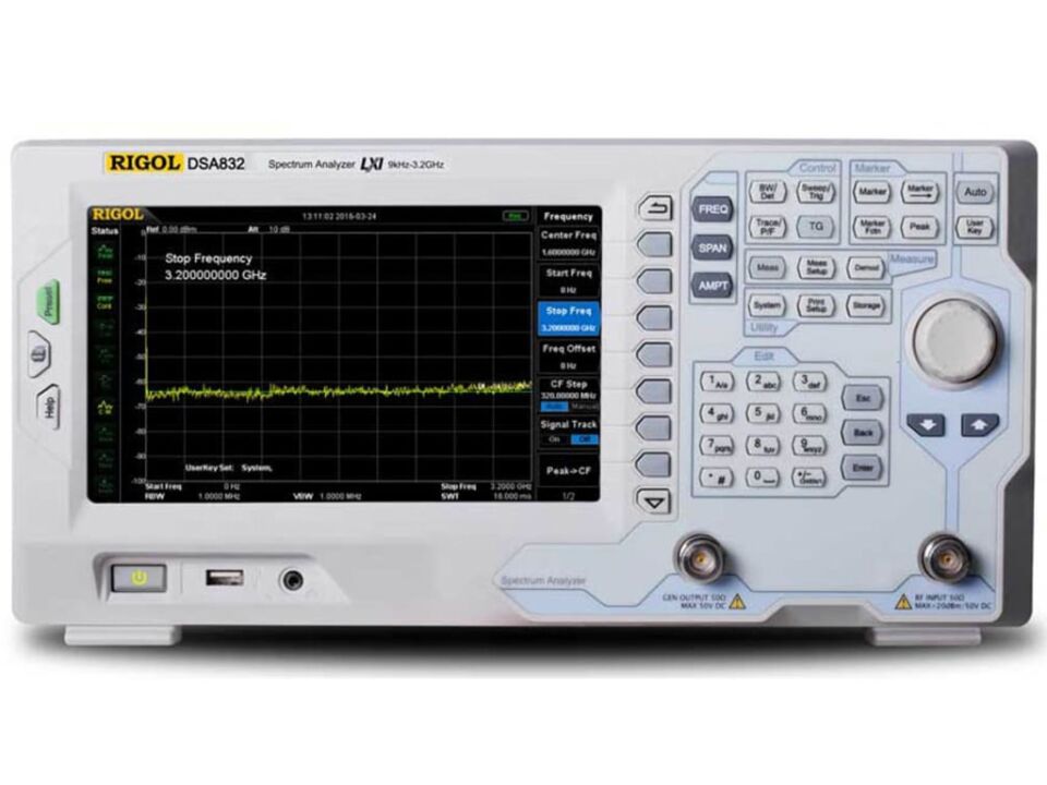 Rigol DSA832E-TG 3.2 GHz Tracking Jeneratörlü Spektrum Analizör