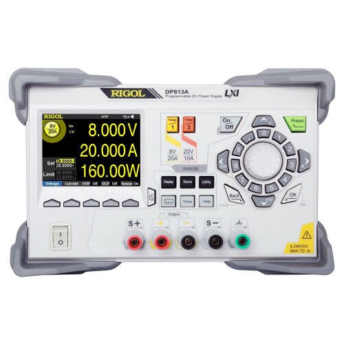 Rigol DP813 200W Tek Çıkışlı (+8 V/20 A, +20 V/10 A) Programlanabilir DC Güç Kaynağı