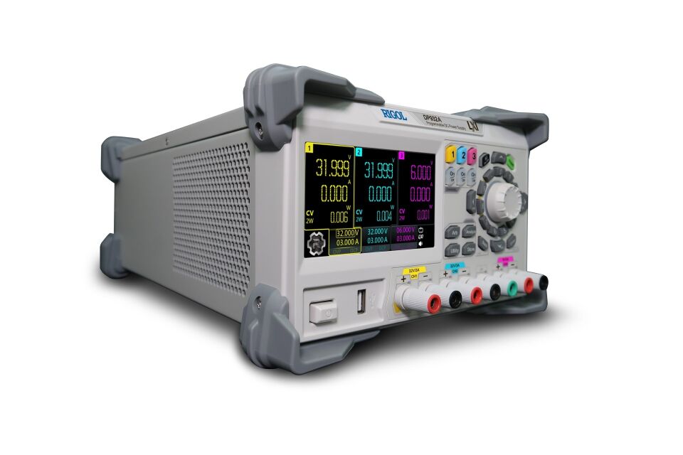 Rigol DP932A 210W 3 İzole Çıkışlı (CH1 / CH2: 0 - 32V-/ 0-3A CH3: 0-6V / 0-3A) Programlanabilir DC Güç Kaynağı