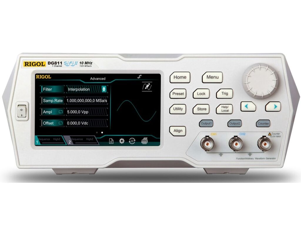 Rigol DG812 / 10MHz 2 Kanallı 16bit Fonksiyon - Keyfi Dalgaformu Sinyal Jeneratörü