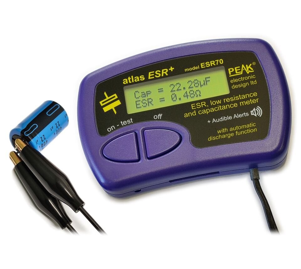 Peak Electronic ESR70 - Atlas ESR PLUS - Resistance Meter / Direnç - Kapasitans Ölçer
