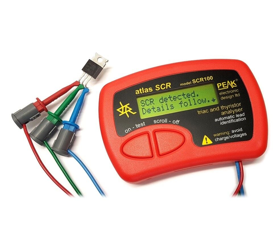Peak Electronic SCR100 - Atlas SCR Thyristor and Triac Analyser / Triyak ve Tristör Analizörü