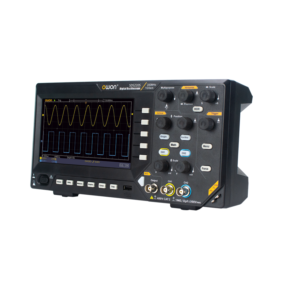 SDS210S 100 MHz 2 Kanal 1GS/s Dijital Osiloskop