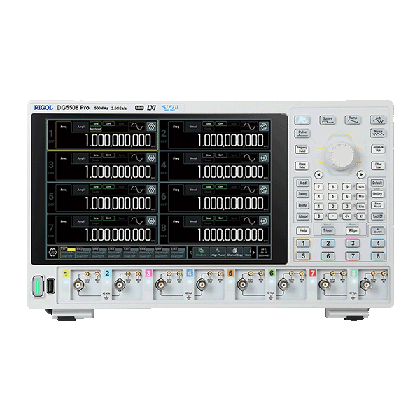 Rigol DG5508 Pro 500 MHz 8 Kanal 16 Bit Fonksiyon / Arbitrary Waveform Jeneratörü